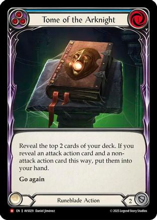 Tome of the Arknight (Blue) (AVS029) [Armory Deck: Legends Viserai] - Deck Out Gaming
