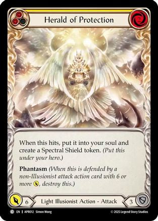 Herald of Protection (Yellow) (APR012) [Armory Deck: Legends Prism] - Deck Out Gaming
