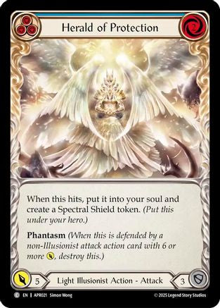 Herald of Protection (Blue) (APR021) [Armory Deck: Legends Prism] - Deck Out Gaming