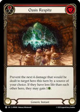 Oasis Respite (Red) (APR009) [Armory Deck: Legends Prism] - Deck Out Gaming