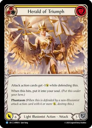 Herald of Triumph (Yellow) (APR013) [Armory Deck: Legends Prism] - Deck Out Gaming