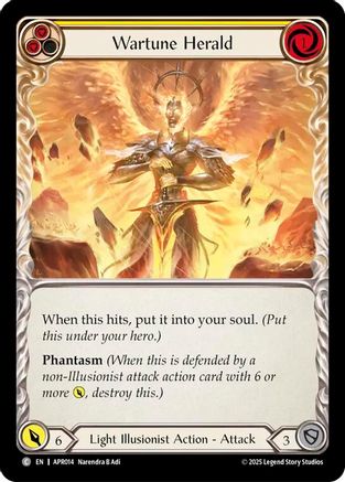 Wartune Herald (Yellow) (APR014) [Armory Deck: Legends Prism] - Deck Out Gaming