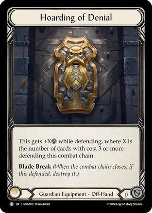 Hoarding of Denial (MPG009) [Mastery Pack Guardian] - Deck Out Gaming