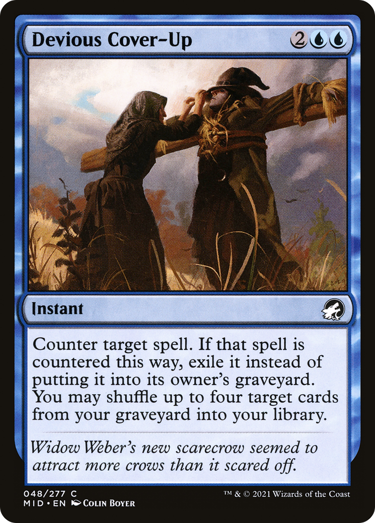 Devious Cover-Up (48) [Innistrad: Midnight Hunt] foil - Deck Out Gaming