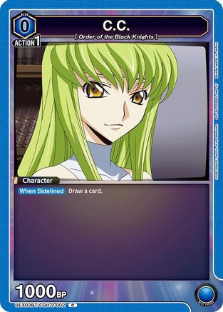 C.C. (002) (UEX03BT/CGH-2-002) [UEX03BT: CODE GEASS: Lelouch of the Rebellion Vol.2] - Deck Out Gaming