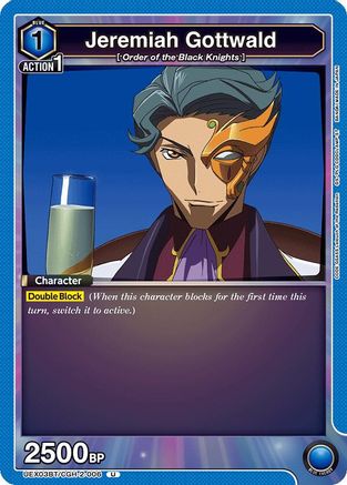 Jeremiah Gottwald (UEX03BT/CGH-2-006) [UEX03BT: CODE GEASS: Lelouch of the Rebellion Vol.2] - Deck Out Gaming