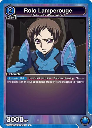 Rolo Lamperouge (015) (UEX03BT/CGH-2-015) [UEX03BT: CODE GEASS: Lelouch of the Rebellion Vol.2] - Deck Out Gaming