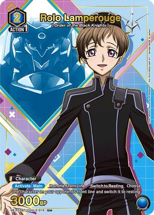 Rolo Lamperouge (015) (U*) (UEX03BT/CGH-2-015) [UEX03BT: CODE GEASS: Lelouch of the Rebellion Vol.2] Foil - Deck Out Gaming