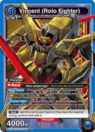 Vincent (Rolo Fighter) (UEX03BT/CGH-2-026) [UEX03BT: CODE GEASS: Lelouch of the Rebellion Vol.2] Foil - Deck Out Gaming