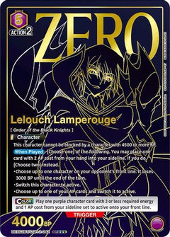 Lelouch Lamperouge (042) (SR***) (UEX03BT/CGH-2-042) [UEX03BT: CODE GEASS: Lelouch of the Rebellion Vol.2] Foil - Deck Out Gaming