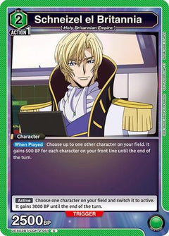 Schneizel el Britannia (UEX03BT/CGH-2-051) [UEX03BT: CODE GEASS: Lelouch of the Rebellion Vol.2] - Deck Out Gaming