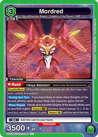 Mordred (UEX03BT/CGH-2-059) [UEX03BT: CODE GEASS: Lelouch of the Rebellion Vol.2] - Deck Out Gaming