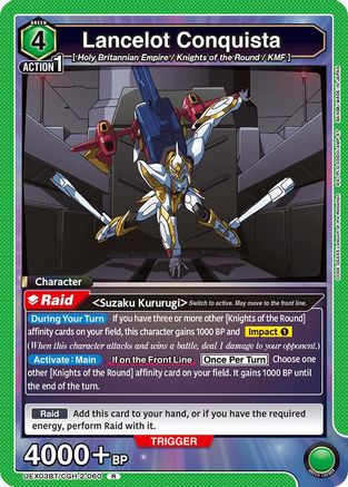 Lancelot Conquista (UEX03BT/CGH-2-060) [UEX03BT: CODE GEASS: Lelouch of the Rebellion Vol.2] Foil - Deck Out Gaming
