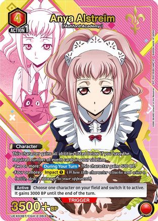 Anya Alstreim (063) (U*) (UEX03BT/CGH-2-063) [UEX03BT: CODE GEASS: Lelouch of the Rebellion Vol.2] Foil - Deck Out Gaming