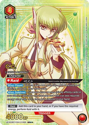 C.C. (066) (SR**) (UEX03BT/CGH-2-066) [UEX03BT: CODE GEASS: Lelouch of the Rebellion Vol.2] Foil - Deck Out Gaming