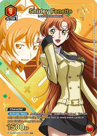 Shirley Fenette (U*) (UEX03BT/CGH-2-069) [UEX03BT: CODE GEASS: Lelouch of the Rebellion Vol.2] Foil - Deck Out Gaming