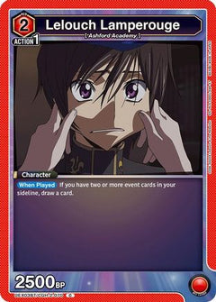 Lelouch Lamperouge (070) (UEX03BT/CGH-2-070) [UEX03BT: CODE GEASS: Lelouch of the Rebellion Vol.2] - Deck Out Gaming