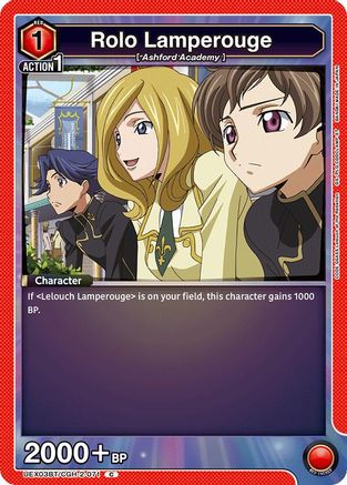 Rolo Lamperouge (071) (UEX03BT/CGH-2-071) [UEX03BT: CODE GEASS: Lelouch of the Rebellion Vol.2] - Deck Out Gaming