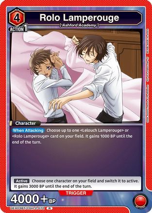 Rolo Lamperouge (072) (UEX03BT/CGH-2-072) [UEX03BT: CODE GEASS: Lelouch of the Rebellion Vol.2] Foil - Deck Out Gaming