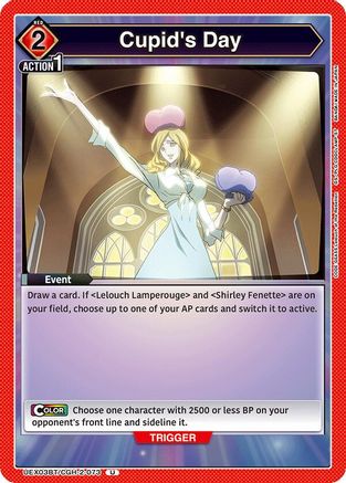 Cupid's Day (UEX03BT/CGH-2-073) [UEX03BT: CODE GEASS: Lelouch of the Rebellion Vol.2] - Deck Out Gaming