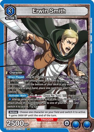Erwin Smith (002) (UE10BT/AOT-1-002) [UE10BT: Attack on Titan] Foil - Deck Out Gaming