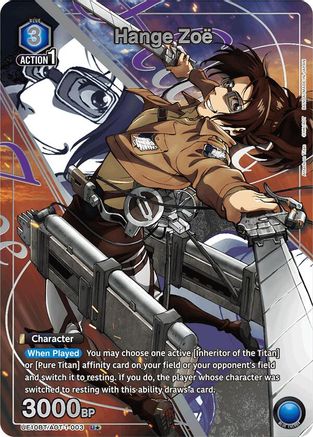 Hange Zoe (003) (U*) (UE10BT/AOT-1-003) [UE10BT: Attack on Titan] Foil - Deck Out Gaming