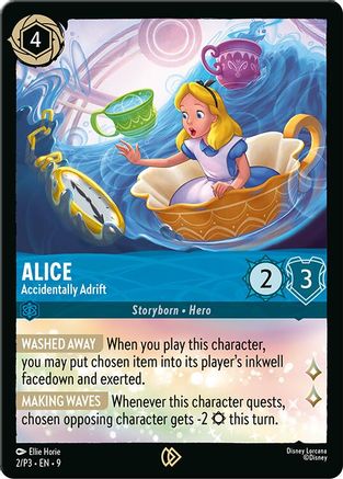 Alice - Accidentally Adrift (2/P3) [Disney Lorcana Promo Cards] Cold Foil - Deck Out Gaming