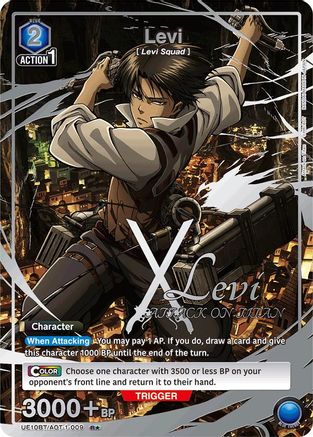 Levi (009) (R*) (UE10BT/AOT-1-009) [UE10BT: Attack on Titan] Foil - Deck Out Gaming