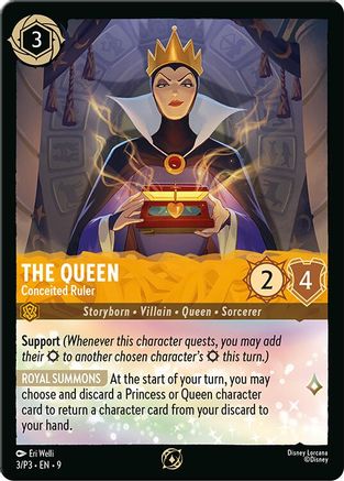 The Queen - Conceited Ruler (3/P3) [Disney Lorcana Promo Cards] Cold Foil - Deck Out Gaming