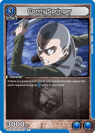 Conny Springer (016) (UE10BT/AOT-1-016) [UE10BT: Attack on Titan] - Deck Out Gaming