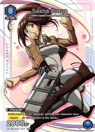 Sasha Braus (017) (U*) (UE10BT/AOT-1-017) [UE10BT: Attack on Titan] Foil - Deck Out Gaming
