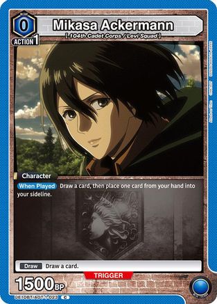 Mikasa Ackermann (023) (UE10BT/AOT-1-023) [UE10BT: Attack on Titan] - Deck Out Gaming