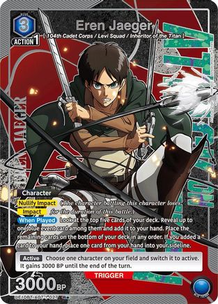 Eren Jaeger (027) (R*) (UE10BT/AOT-1-027) [UE10BT: Attack on Titan] Foil - Deck Out Gaming