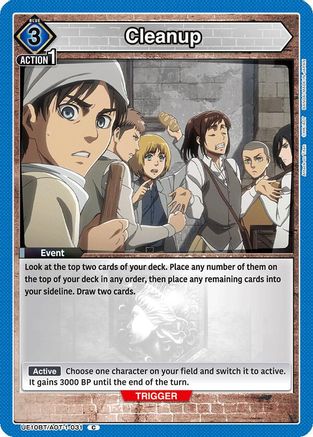 Cleanup (UE10BT/AOT-1-031) [UE10BT: Attack on Titan] - Deck Out Gaming
