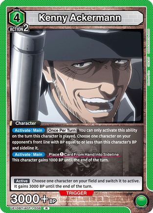 Kenny Ackermann (036) (UE10BT/AOT-1-036) [UE10BT: Attack on Titan] Foil - Deck Out Gaming