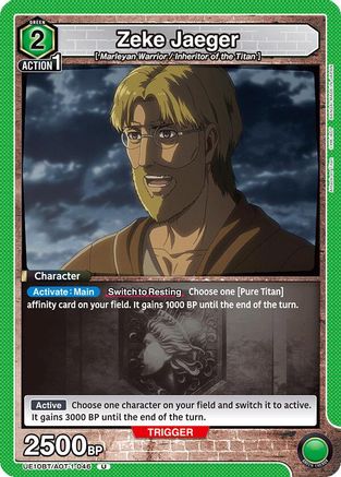 Zeke Jaeger (046) (UE10BT/AOT-1-046) [UE10BT: Attack on Titan] - Deck Out Gaming