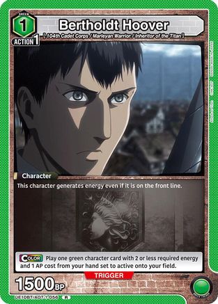 Bertholdt Hoover (056) (UE10BT/AOT-1-056) [UE10BT: Attack on Titan] Foil - Deck Out Gaming