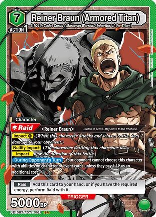 Reiner Braun (Armored Titan) (UE10BT/AOT-1-061) [UE10BT: Attack on Titan] Foil - Deck Out Gaming