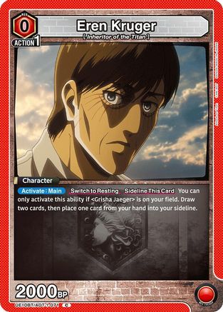 Eren Kruger (UE10BT/AOT-1-071) [UE10BT: Attack on Titan] - Deck Out Gaming