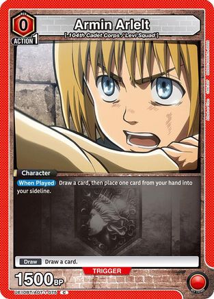 Armin Arlelt (075) (UE10BT/AOT-1-075) [UE10BT: Attack on Titan] - Deck Out Gaming