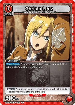 Christa Lenz (UE10BT/AOT-1-078) [UE10BT: Attack on Titan] - Deck Out Gaming