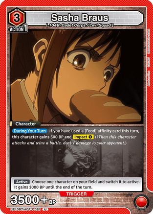 Sasha Braus (081) (UE10BT/AOT-1-081) [UE10BT: Attack on Titan] - Deck Out Gaming
