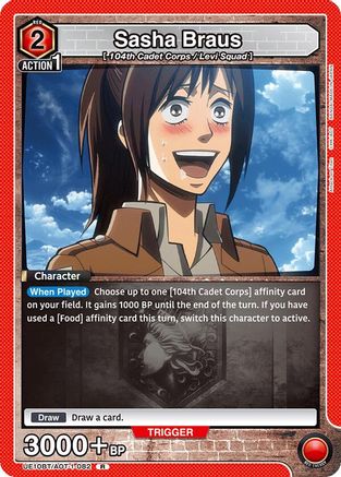 Sasha Braus (082) (UE10BT/AOT-1-082) [UE10BT: Attack on Titan] Foil - Deck Out Gaming