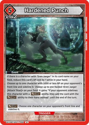 Hardened Punch (UE10BT/AOT-1-096) [UE10BT: Attack on Titan] - Deck Out Gaming