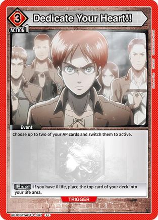 Dedicate Your Heart!! (UE10BT/AOT-1-097) [UE10BT: Attack on Titan] - Deck Out Gaming