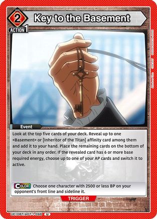 Key to the Basement (UE10BT/AOT-1-098) [UE10BT: Attack on Titan] - Deck Out Gaming