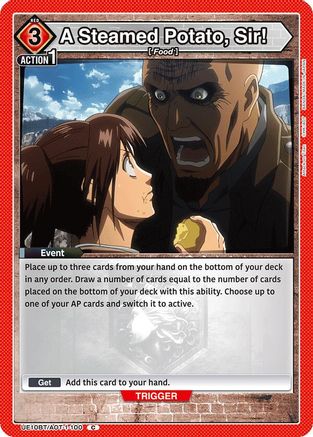A Steamed Potato, Sir! (UE10BT/AOT-1-100) [UE10BT: Attack on Titan] - Deck Out Gaming