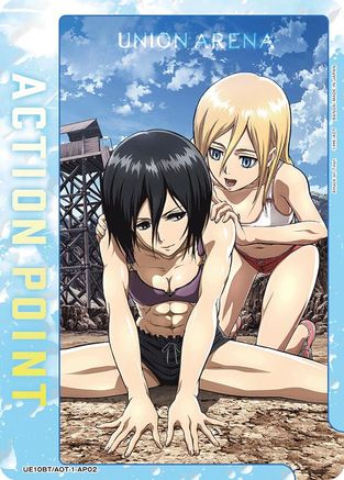 Action Point Card (AP02) (UE10BT/AOT-1-AP02) [UE10BT: Attack on Titan] Foil - Deck Out Gaming