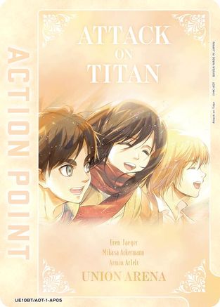 Action Point Card (AP05) (UE10BT/AOT-1-AP05) [UE10BT: Attack on Titan] Foil - Deck Out Gaming