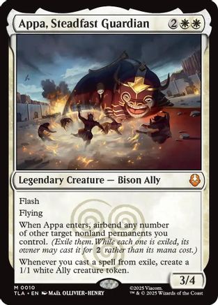 Appa, Steadfast Guardian (10) [Avatar: The Last Airbender] foil - Deck Out Gaming